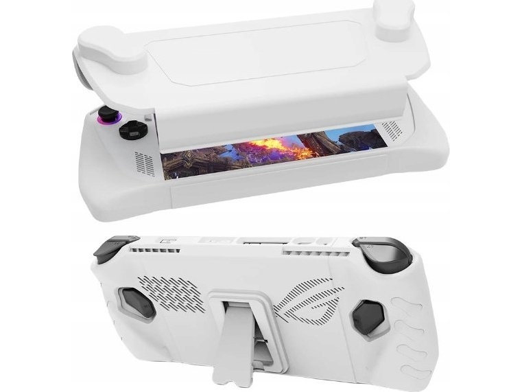 Jys Case Case Etui Cover 2In1 Vorderseite Rückseite Für Asus Rog Ally Konsole / Jys-Ra005-V3 / Weiß