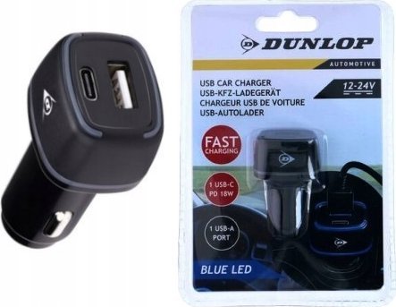 Dunlop Multi Usb A + Usb C Oplader