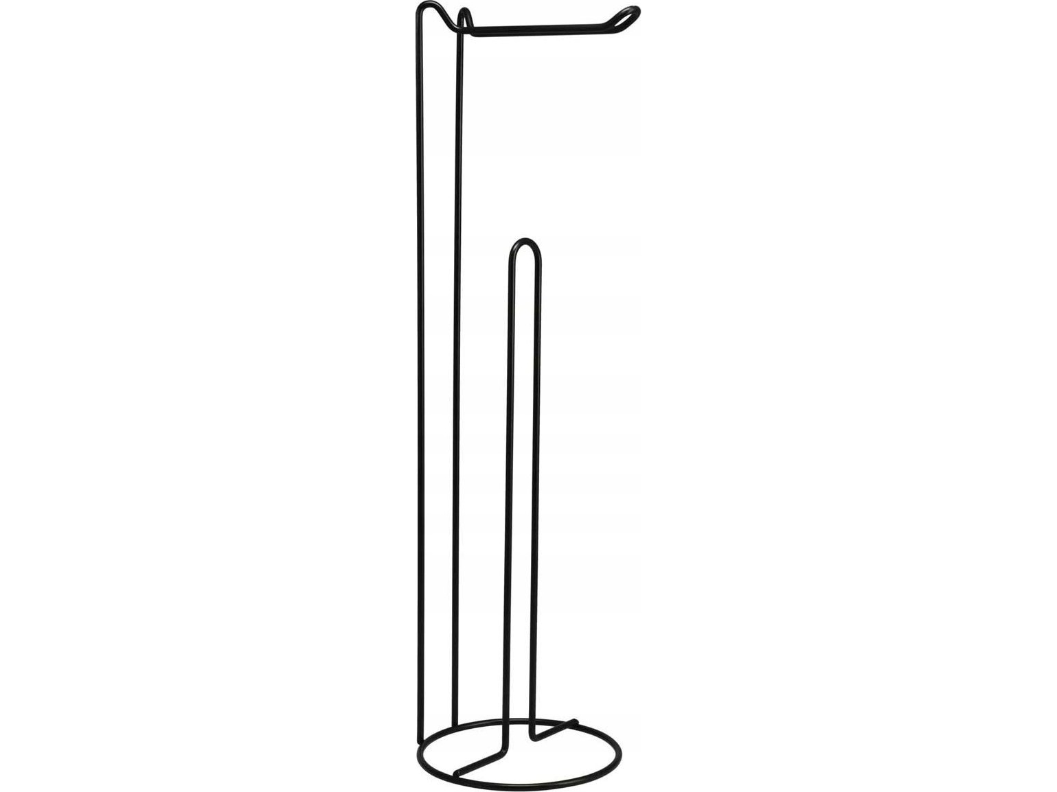 Bathroom Solutions Toilettenpapierständer, Metall, Schwarz, 54 Cm