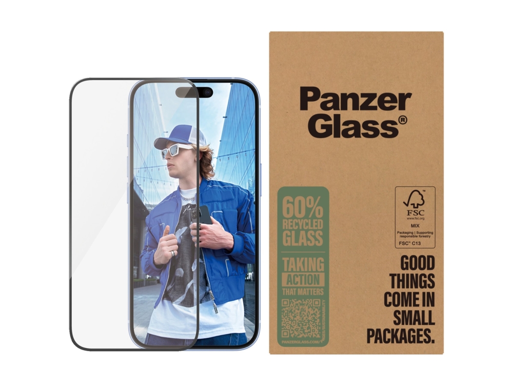 Panzerglass Displayschutz Iphone 16 | 15 | Ultra-Wide Fit | Bulk, Apple, Apple - Iphone 16, Apple - Iphone 15, Trockene Anwendung, Kratzresistent,
