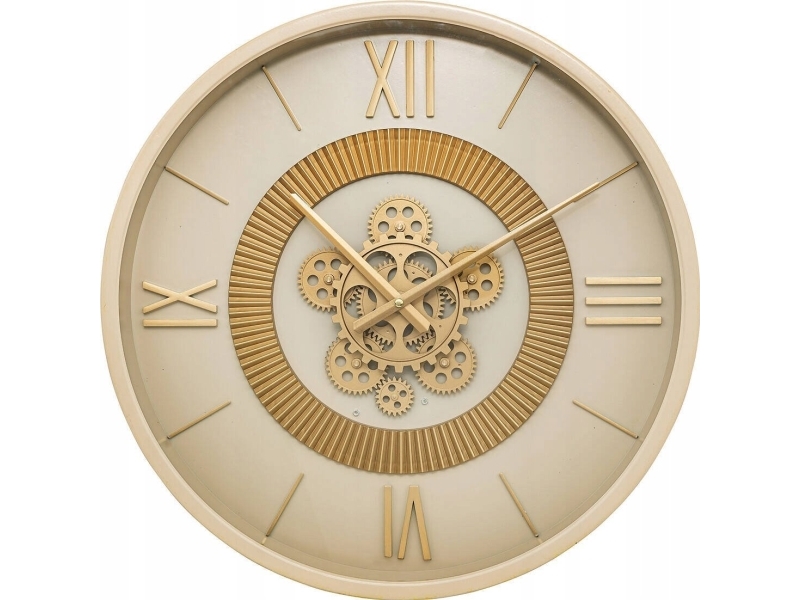 Atmosphera Beige vægur med synlig GIULIANA-mekanisme, Ø 50 cm