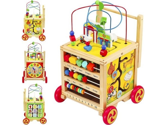 Kruzzel tryckare i trä - utbildningskub 22606 | Leksaker - För dom minsta | GameStuff