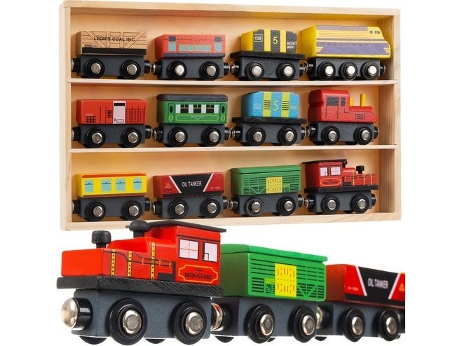 Kruzzel træbane - tog 12 stk. (23522)