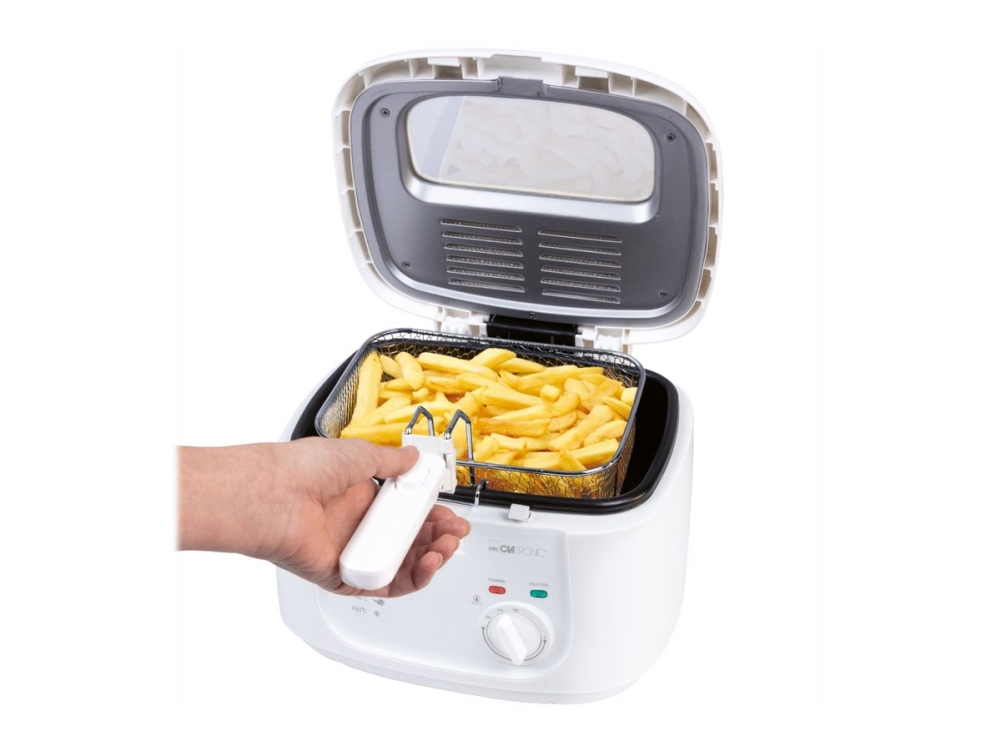 Produktfoto för Clatronic FR 3771, Fritös, 2,5 l, 130 ° C, 190 ° C, Single, Vit