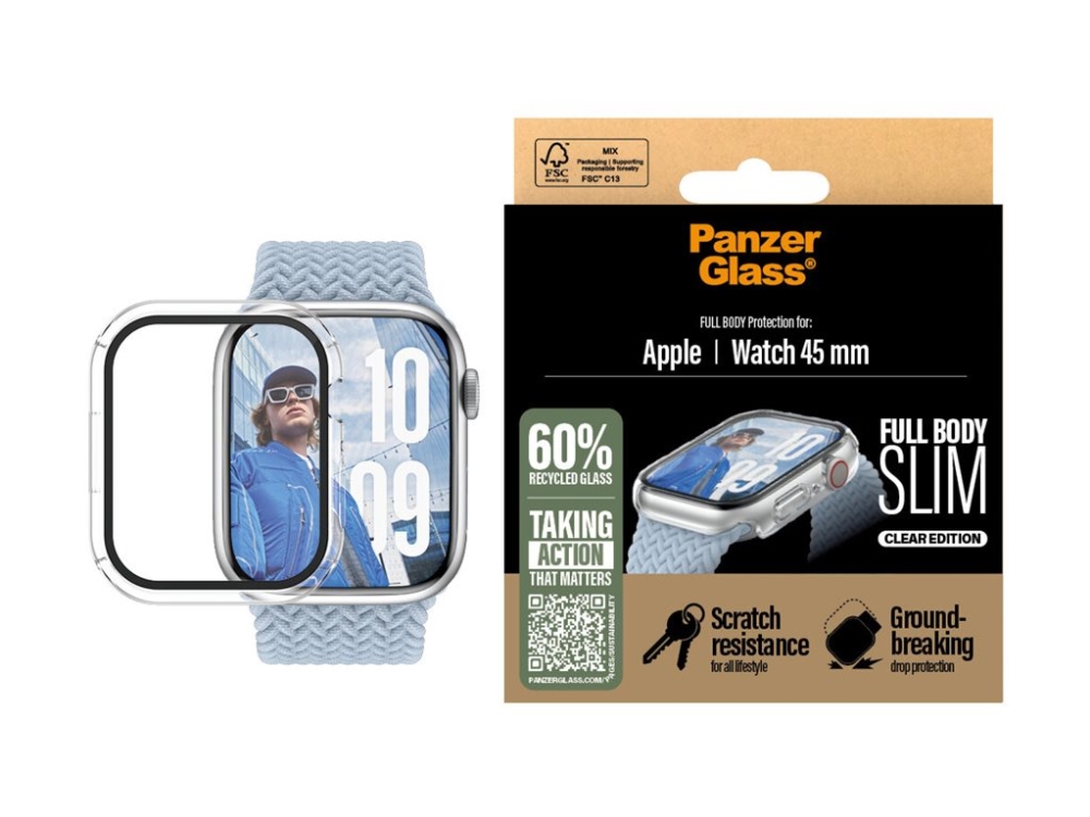 Panzerglass Case Full Body Slim Transparent Apple Watch Series 11 | 10 | 46Mm, Apple, Apple - Watch Series 10 46Mm, Apple - Watch Series 11 46Mm, T