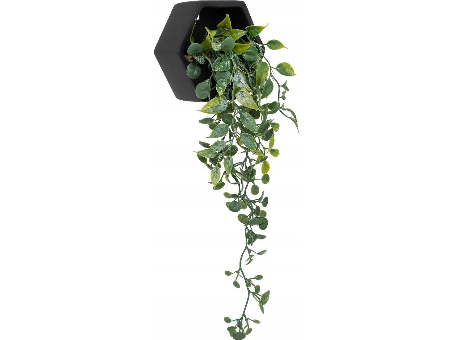 Atmosphera Kunstig hængeplante i cementpotte AYAME, 14 cm