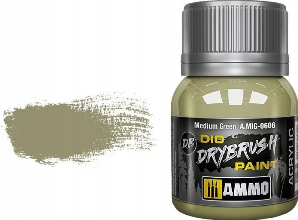 Vallejo Ammo DIO Drybrush - Medium Green