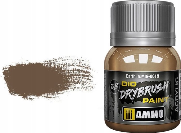 Vallejo Ammo DIO Drybrush - Earth | Skola & Hobby - Konstmaterial - Specialprodukter | GameStuff