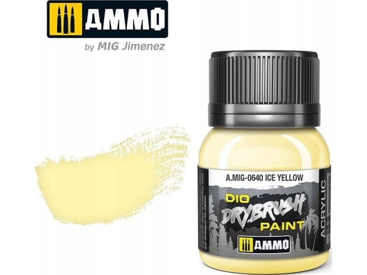 Vallejo Ammo DIO Drybrush - Ice Yellow | Skola & Hobby - Konstmaterial - Specialprodukter | GameStuff