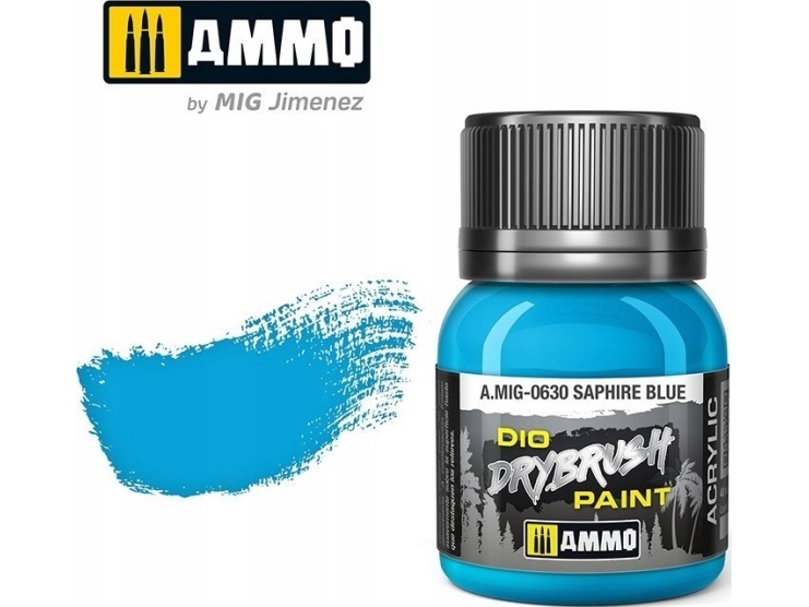 Vallejo Ammo: DIO Drybrush - Saphire Blue | Skola & Hobby - Konstmaterial - Specialprodukter | GameStuff