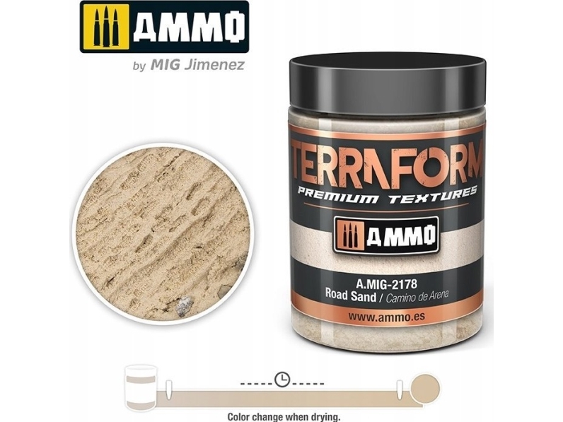 Vallejo Ammo: Terraform Premium tekstuurit - Road Sand