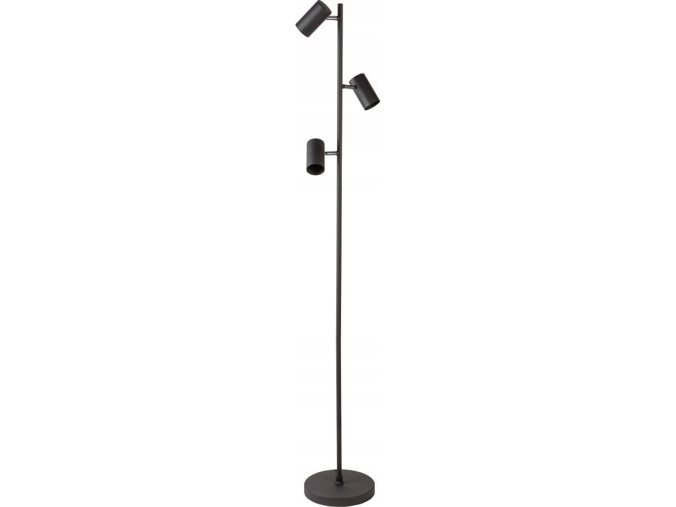 Gtv Gtv Veneto Golvlampa Lp-Ven20w-10 Modern Loftrörs Golvlampa 3X20w Gu10 Svart