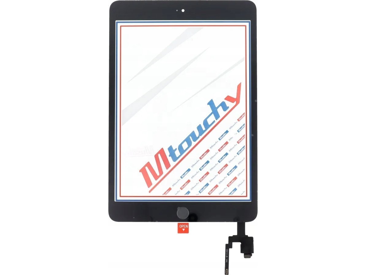 Samsung Musttby Touchscreen + Klæbebånd + Home Til Ipad Mini 3 (Sort)