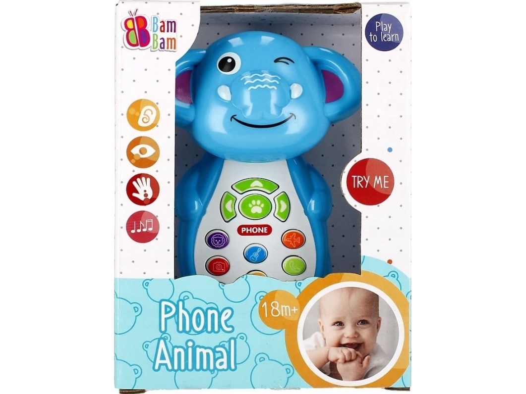 BamBam BAM BAM MUSIC PHONE SLON B/O 12X16X7 96/1 | Leksaker - För dom minsta - Musik | GameStuff