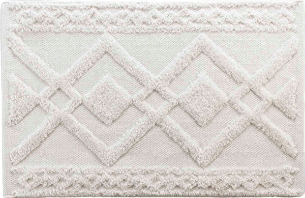 Douceur d`Interieur badeværelsestæppe GLADIS, 100% bomuld, ecru, 50 x 80 cm
