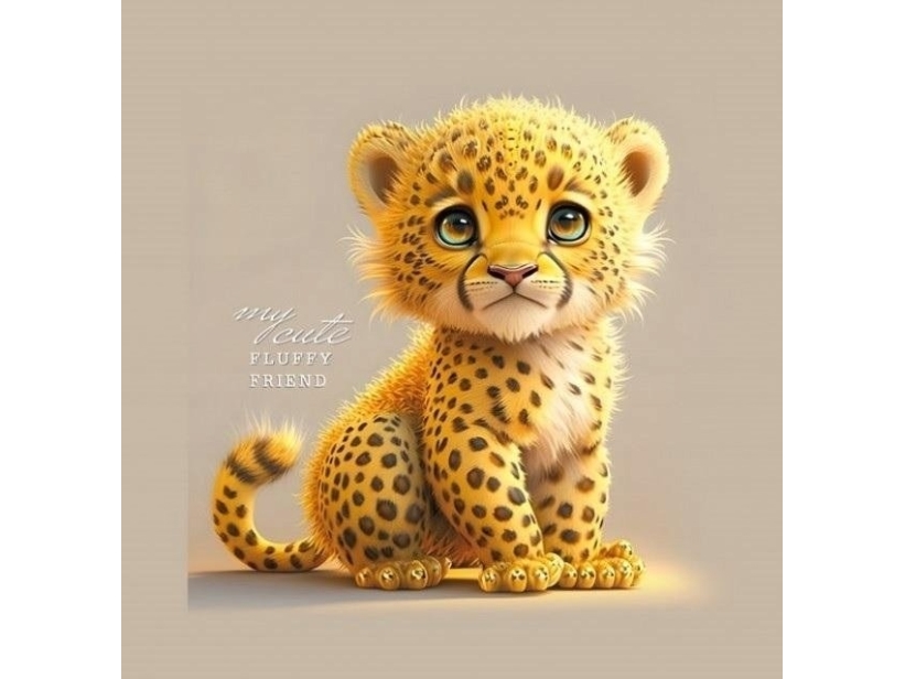 Niedliches Notizbuch 100X100/48K Glatt Tw Gepard