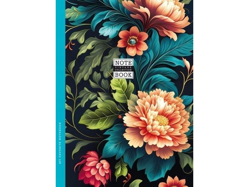Fresh Dekoratives Notizbuch 143X200/64K Gitter Tw Flora Fresh