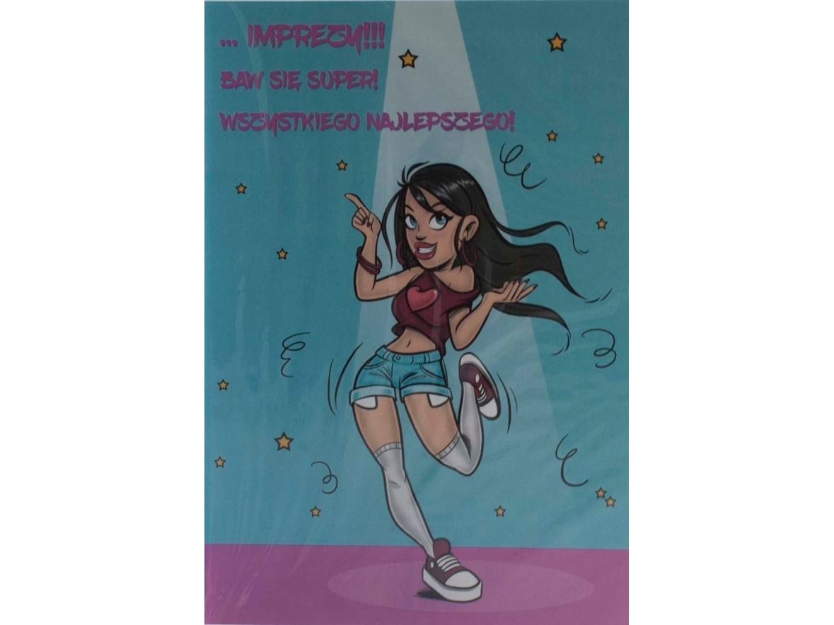 Stamp Glückwunschkarte Comic B6 + Umschlag Motiv Nr. 27 Geburtstag