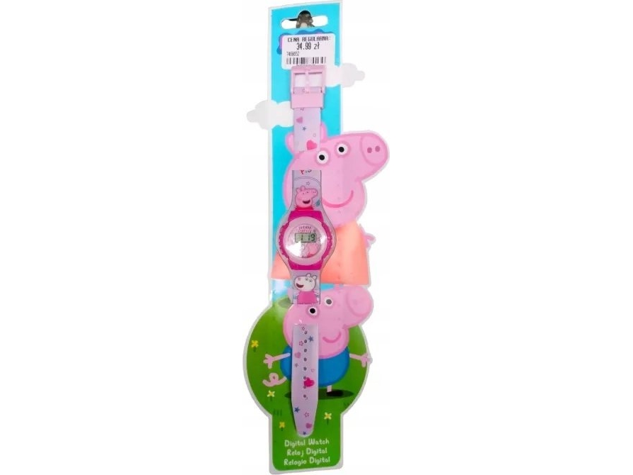 KE02 ECO Peppa Pig digital klocka Peppa Pig (utan plastförpackning) PP09046 Kids Euroswan | Sport & Träning - Tillbehör - Armbandsur | GameStuff