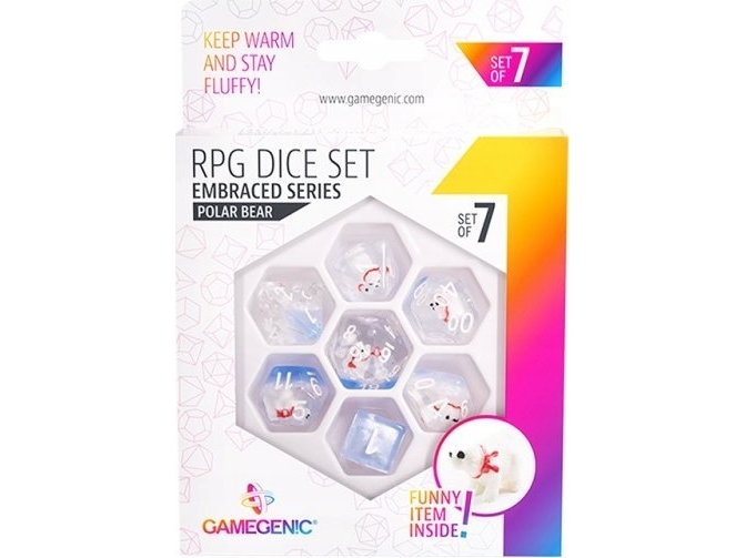 Gamegenic Embraced Series rollspels tärningsset Polar Bear | Leksaker - Spel - TCG tilbehör | GameStuff
