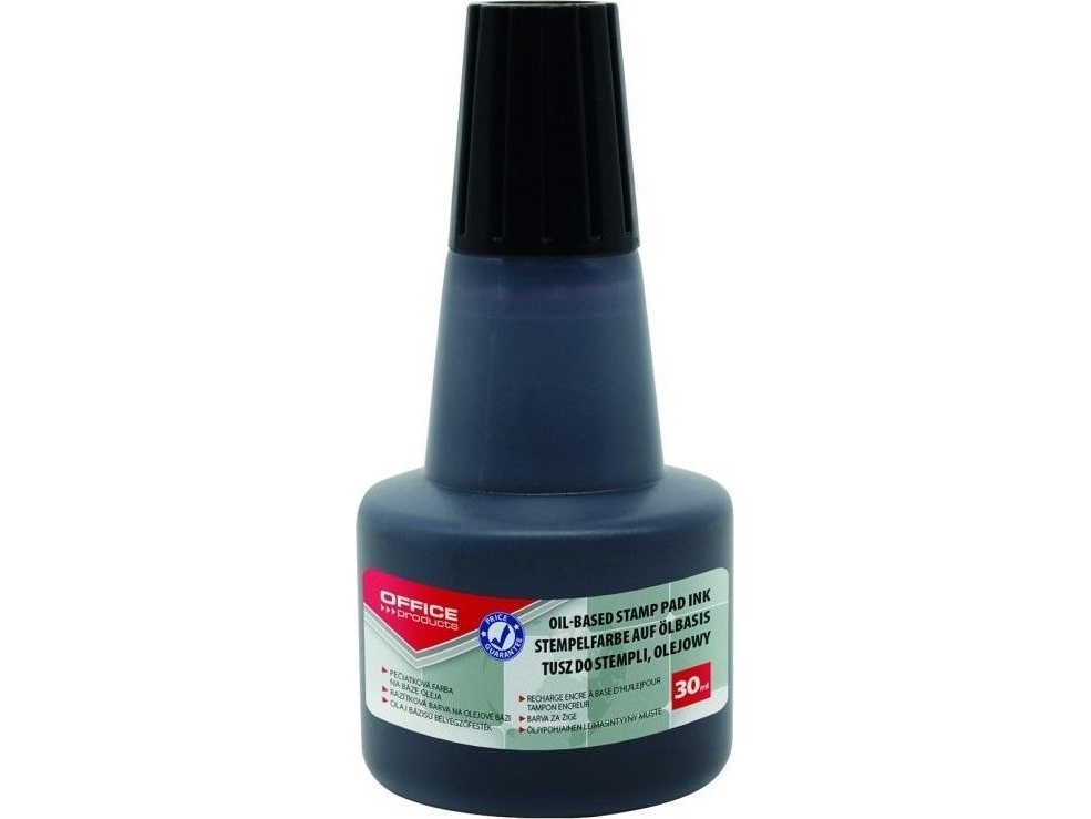 Kontorsprodukter OFFICE PRODUCTS Metallstämpel oljebläck, 30ml, svart | Skrivare - Bläck, toner & förbrukningsvaror - Övriga förbrukningsvaror | GameStuff
