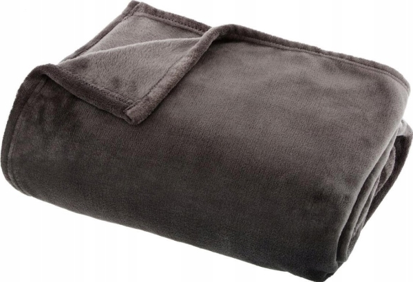 Atmosphera Polar Fleece Tæppe Uni 180 X 230 Cm Sort