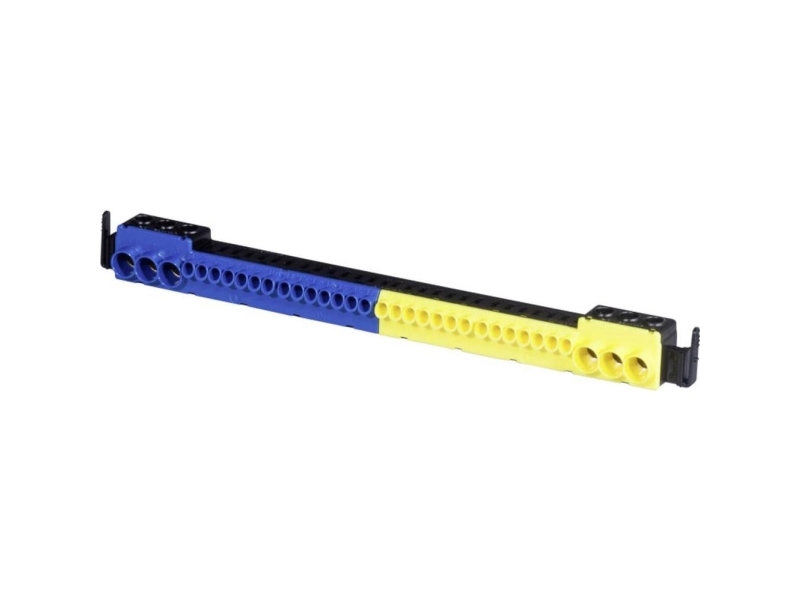 F-Tronic 9910010 Stikklemme Blå , Gul Leder-Typ = N, Pe