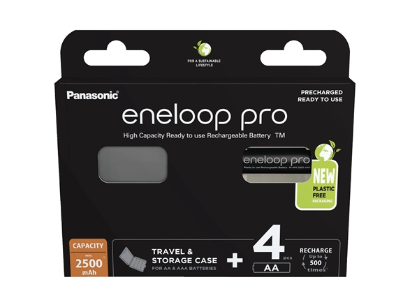 Eneloop Eneloop Pro Hr06 +Box Wiederaufladbare Aa Batterie Nimh 2500 Mah 1.2 V 4 Stück