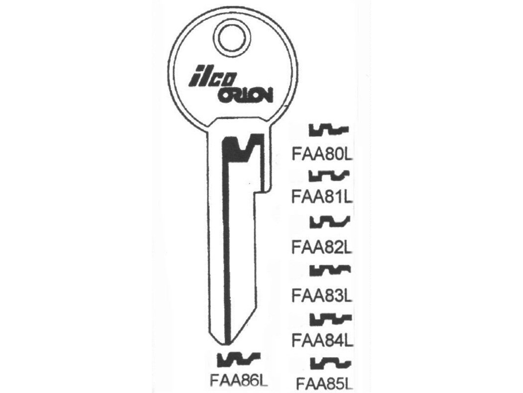 Jma Blank Key Faa81l(Fb-13) Fab