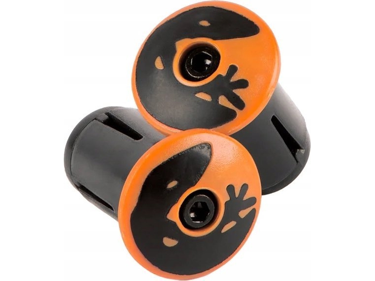Lizard Skins LIZARDSKINS Road Bar End Plugs - Tangerine Orange par (NY)