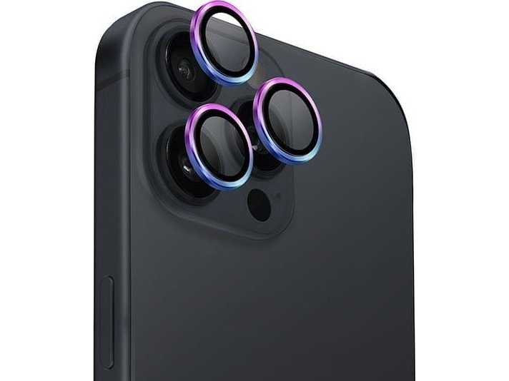 Uniq Uniq Optix Aluminium Camera Lens Protector Iphone 16 Pro 6.3" / 16 Pro Max 6.9" Iridescent Szkło Na Obiektyw Aparatu Z Aplikatorem