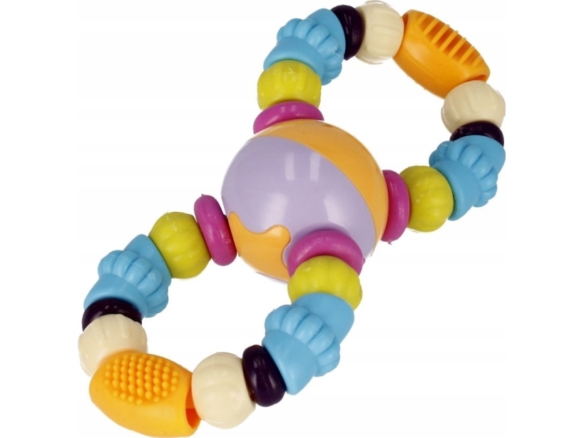 BamBam BAM BAM GRZOTOTKA KORALKI 17X20 B/C 96/192 | Leksaker - För dom minsta - Skallror | GameStuff