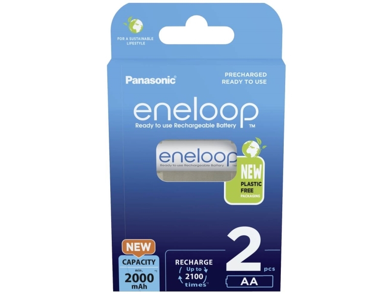 Eneloop Eneloop Hr06 Wiederaufladbare Aa-Batterie Nimh 2000 Mah 1,2 V 1,2 V 2 Stück