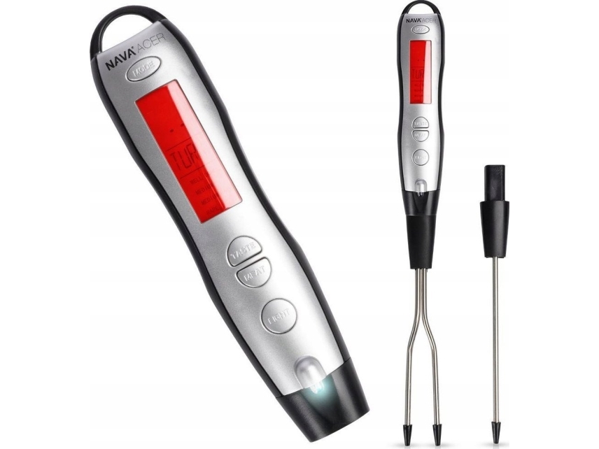 NAVA Digital kökstermometer med gaffel och spett ACER 38,5 cm | N - A | GameStuff