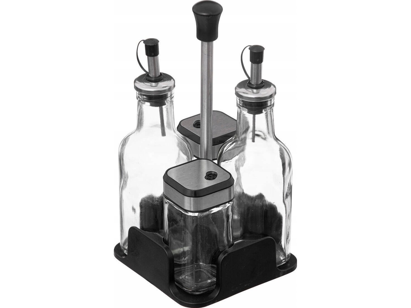 5five Pöydän mausteet: öljy- ja etikkapullot + pippurisekoitin ja suolasekoitin