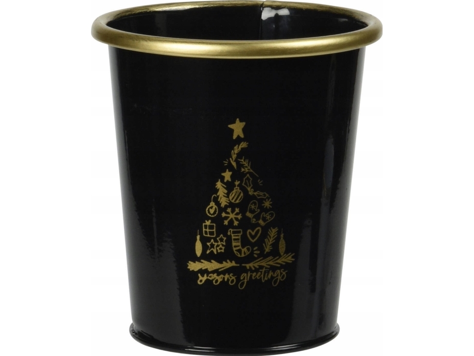 Joulukoriste Vilde metallinen jouluämpäri, lajitelma, 10 x 11 cm