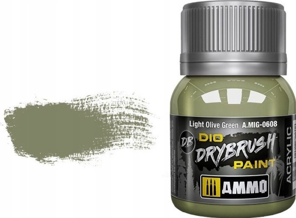 Vallejo Ammo: DIO Drybrush - Light Olive Green