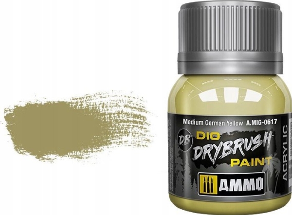 Vallejo Ammo: DIO Drybrush - Medium German Yellow