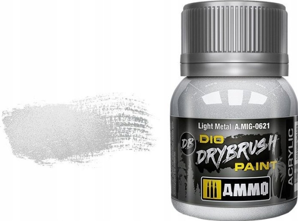 Vallejo Ammo: DIO Drybrush - Light Metal