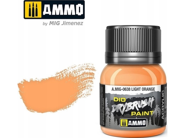 Vallejo Ammo: DIO Drybrush - Light Orange