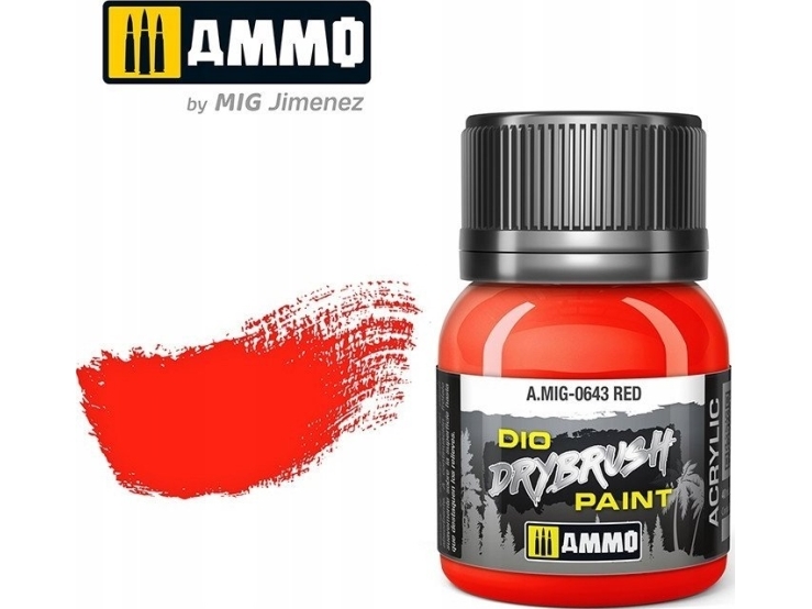 Vallejo Ammo: DIO Drybrush - Röd | Skola & Hobby - Konstmaterial - Specialprodukter | GameStuff