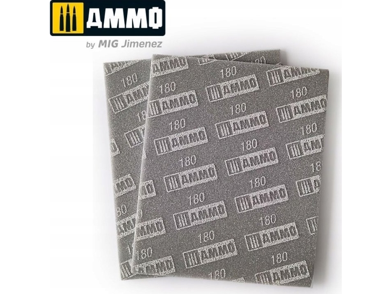 Vallejo Ammo: Slipsvampark 180 (2) | Färg & Tillbehör - Målningsverktyg - Slipverktyg | GameStuff