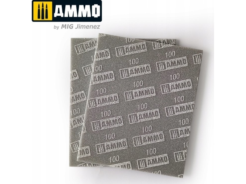 Vallejo Ammo: slip-/sandsvampsark - 100 (2) | Färg & Tillbehör - Målningsverktyg - Slipverktyg | GameStuff