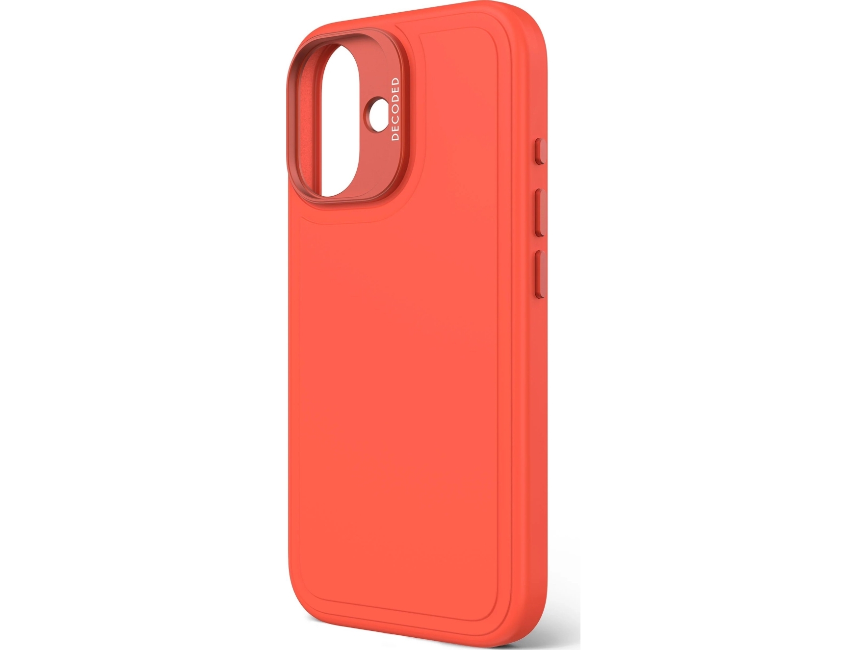 Decoded Decoded Antimicrobial Silicone Stacks Backcover - Silikonowa Obudowa Ochronna Do Iphone 16 Kompatybilna Z Magsafe (Tangerine)