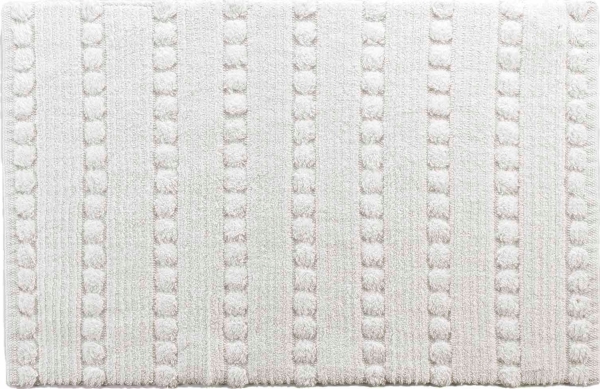 Douceur d`Interieur badrumsmatta CLEONIS, 100% bomull, ecru, 50 x 80 cm | Baby & barn - Textil och kläder - Badmattor | GameStuff