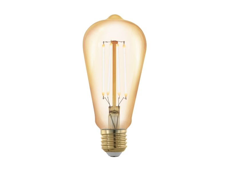 Eglo E27 Led St64 Amberfarvet Dråbepære Med Varmt Hvidt Lys