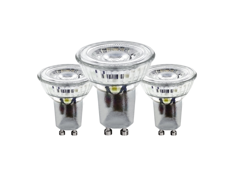 EGLO GU10 LED COB klar lyskilde med direkte varmt hvidt lys, 3 styks pakke