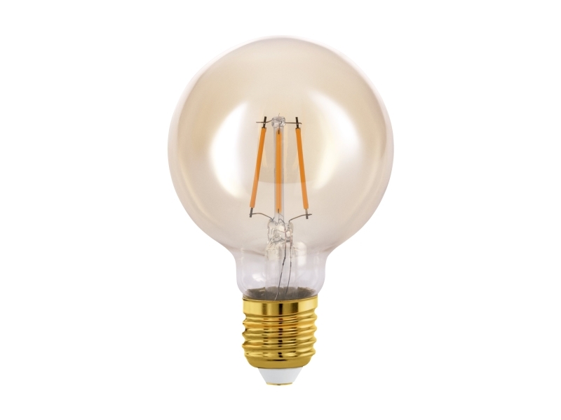 Eglo Connect-Z - LED-filament-lyspære - form: G80 - E27 - 4.9 W (tilsvarende 41 W) - klasse F - varmt hvidt lys - 2200 K