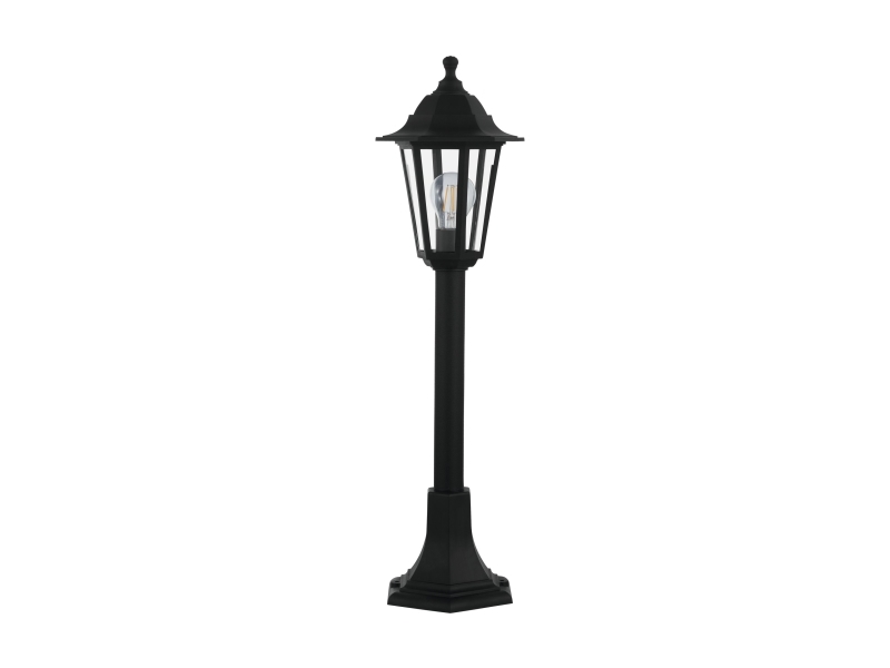Eglo Duanera Udendørs Standerlampe I Sort Med Klare Glas
