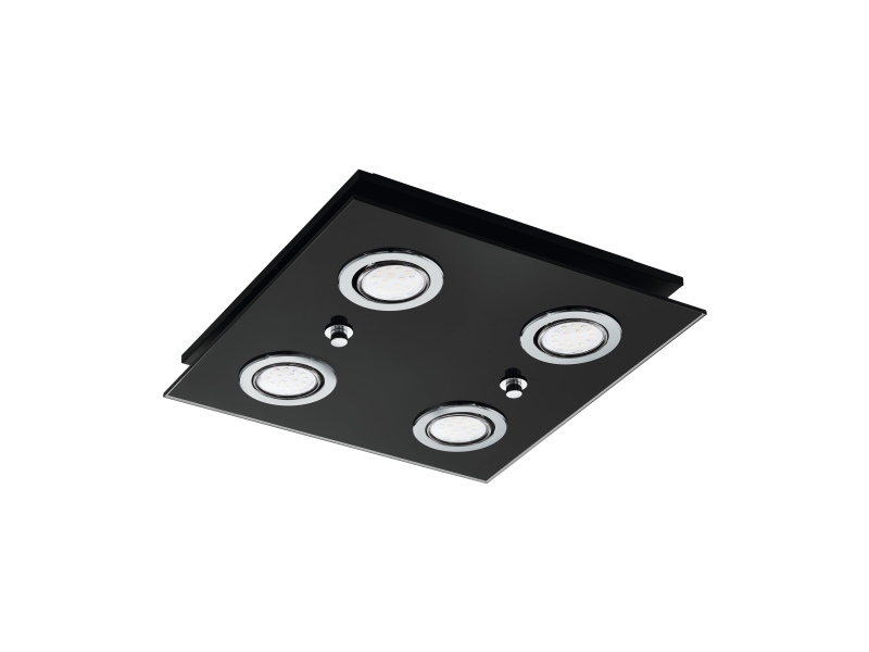 Eglo Grattino Loft 4X240lm 290X290 Sort